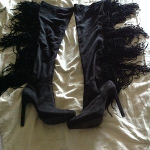 Jeffrey Campbell thigh high boots